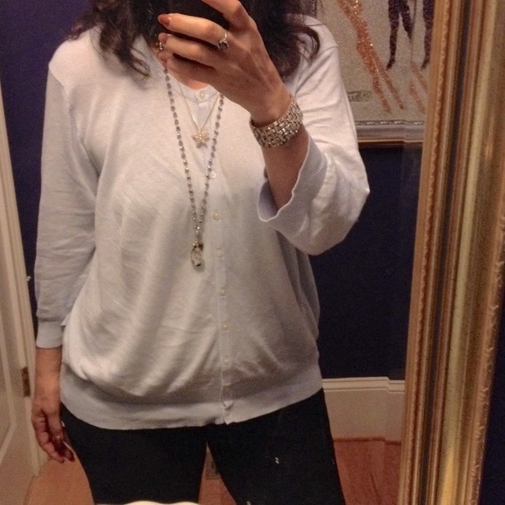 Old Navy oversize powder blue button down cardigan